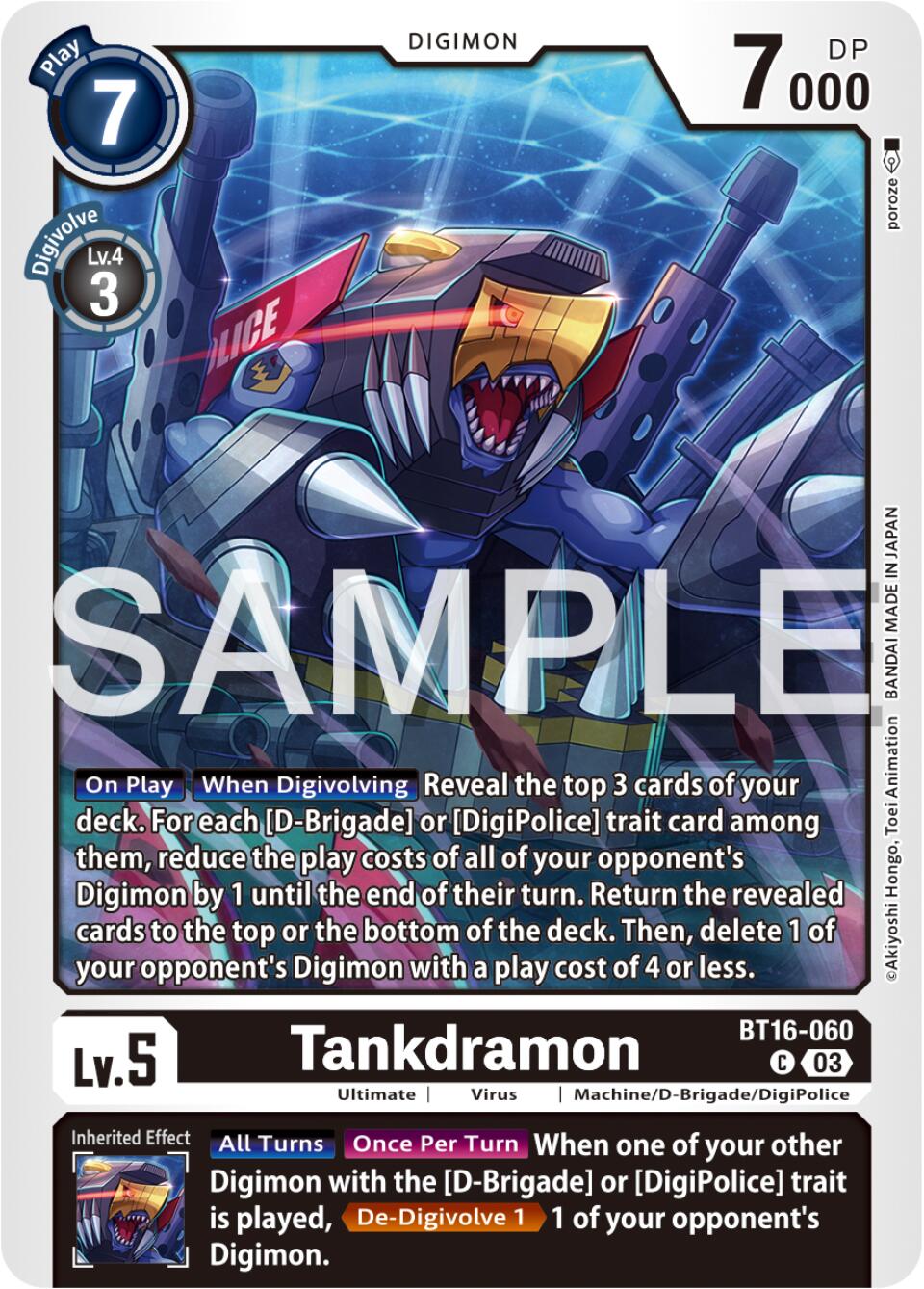 Tankdramon [BT16-060] [Beginning Observer] | Event Horizon Hobbies CA