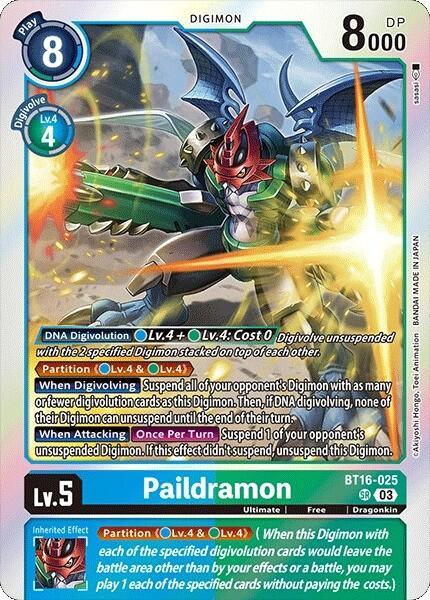 Paildramon [BT16-025] [Beginning Observer] | Event Horizon Hobbies CA