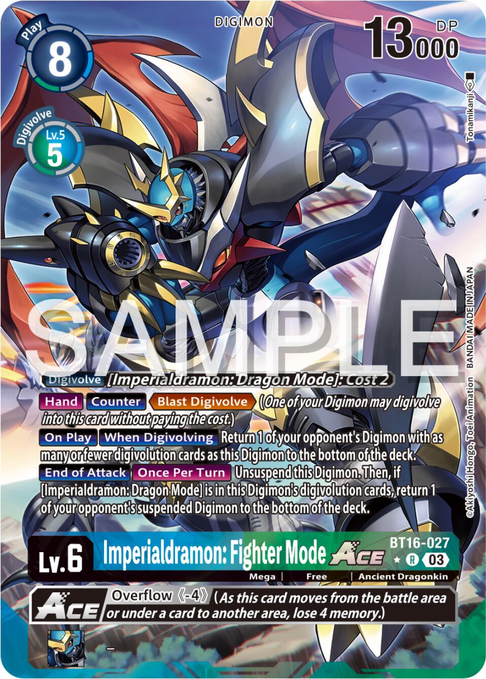 Imperialdramon: Fighter Mode Ace [BT16-027] (Alternate Art) [Beginning Observer] | Event Horizon Hobbies CA