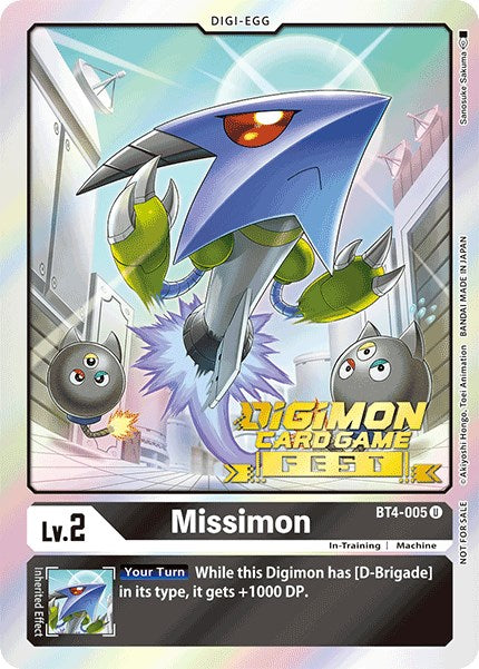 Missimon [BT4-005] (Digimon Card Game Fest 2022) [Great Legend Promos] | Event Horizon Hobbies CA