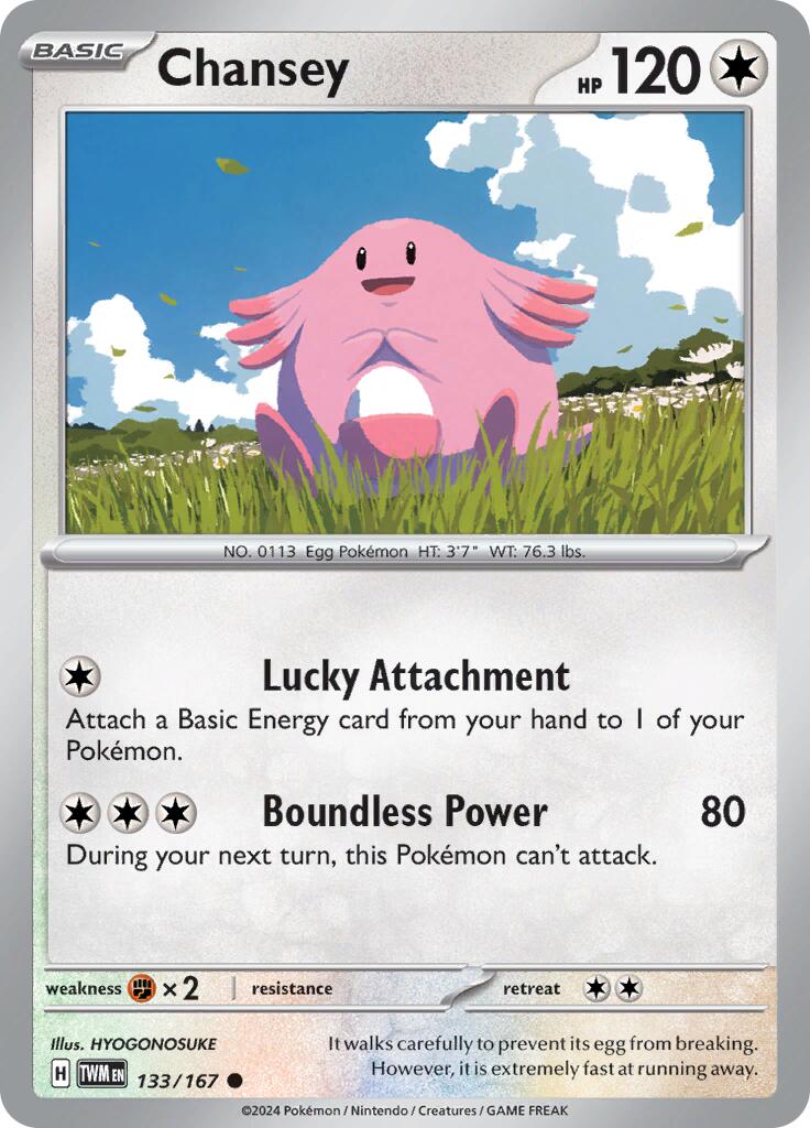 Chansey (133/167) [Scarlet & Violet: Twilight Masquerade] | Event Horizon Hobbies CA