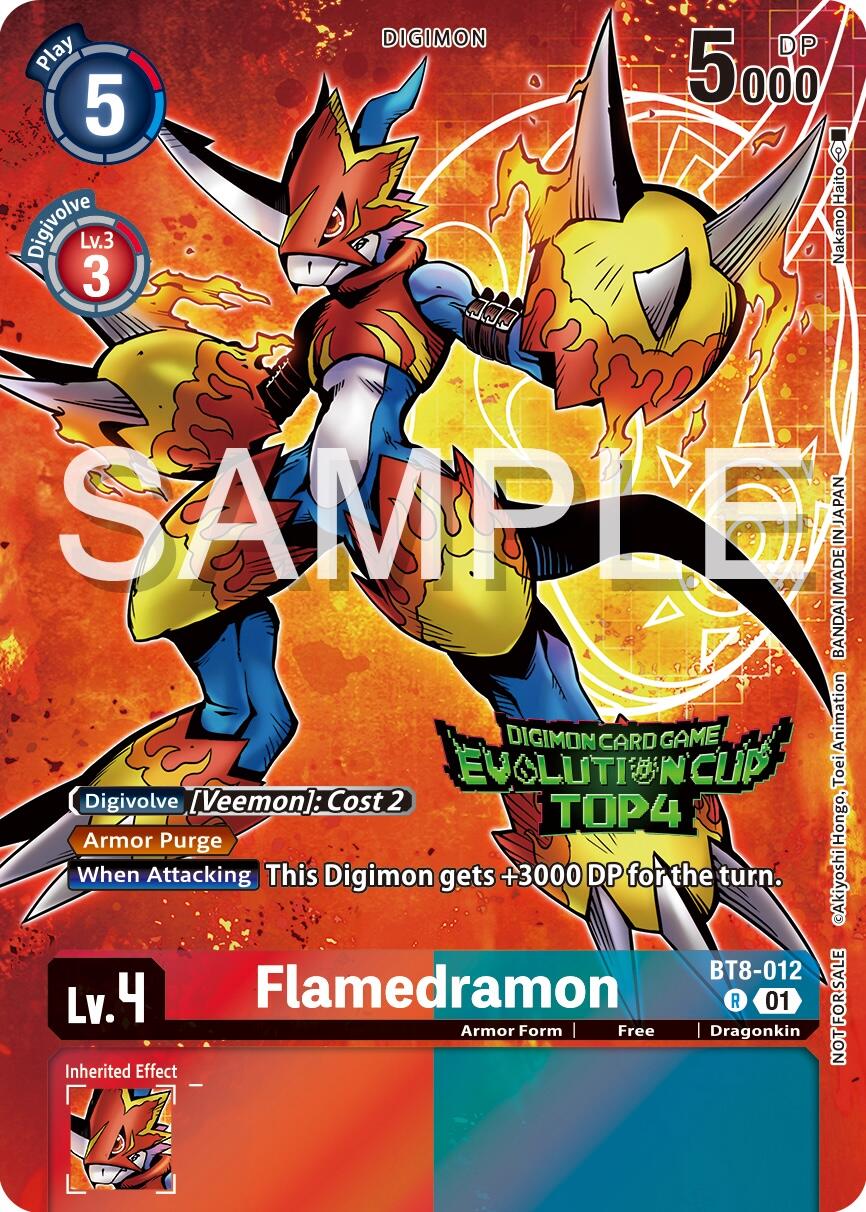 Flamedramon [BT8-012] (2024 Evolution Cup Top 4) [New Awakening Promos] | Event Horizon Hobbies CA