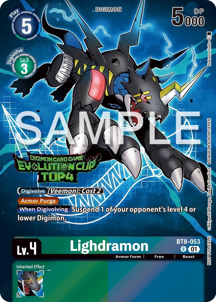 Lighdramon [BT8-053] (2024 Evolution Cup Top 4) [New Awakening Promos] | Event Horizon Hobbies CA