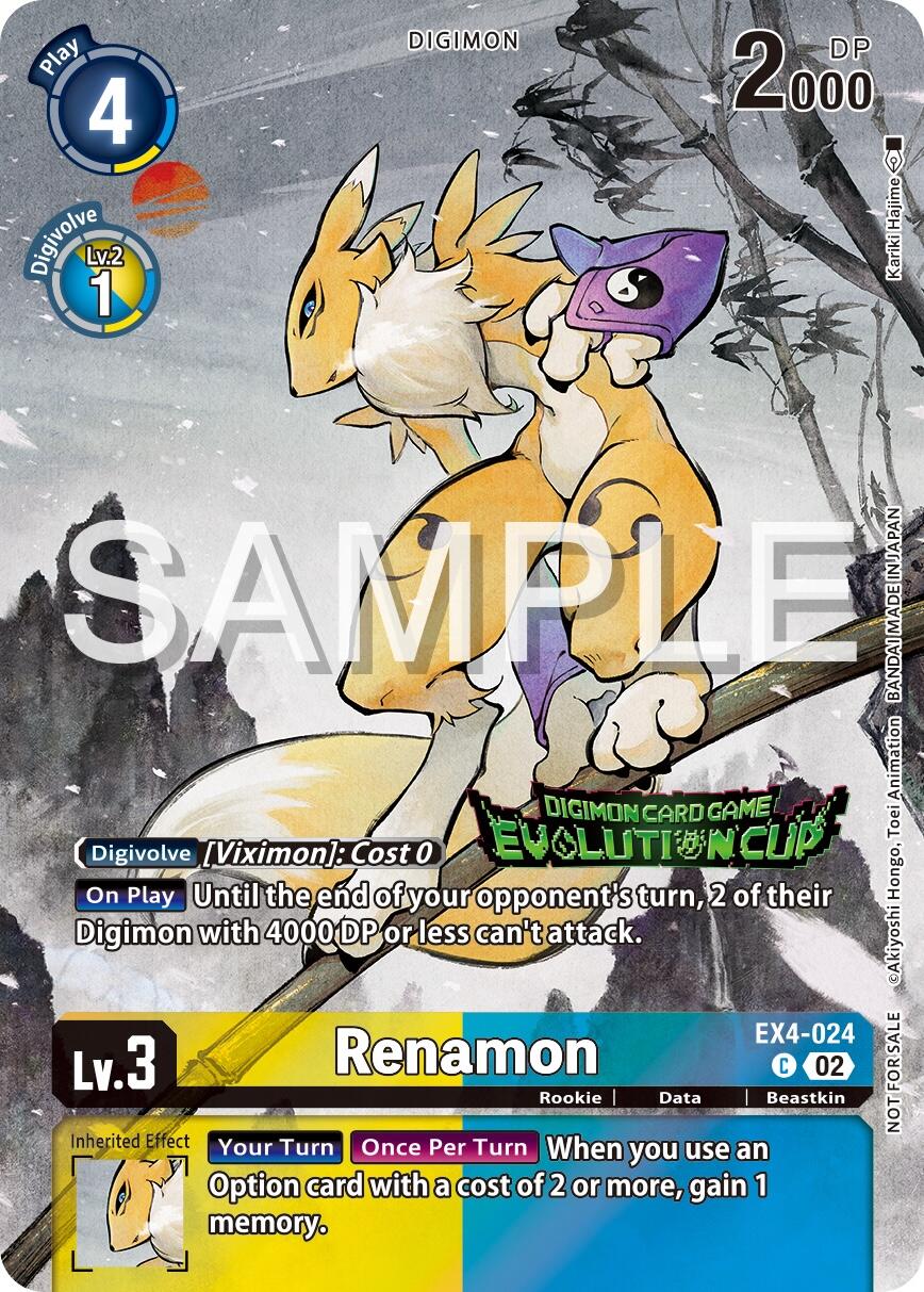 Renamon [EX4-024] (2024 Evolution Cup) [Alternative Being Booster Promos] | Event Horizon Hobbies CA