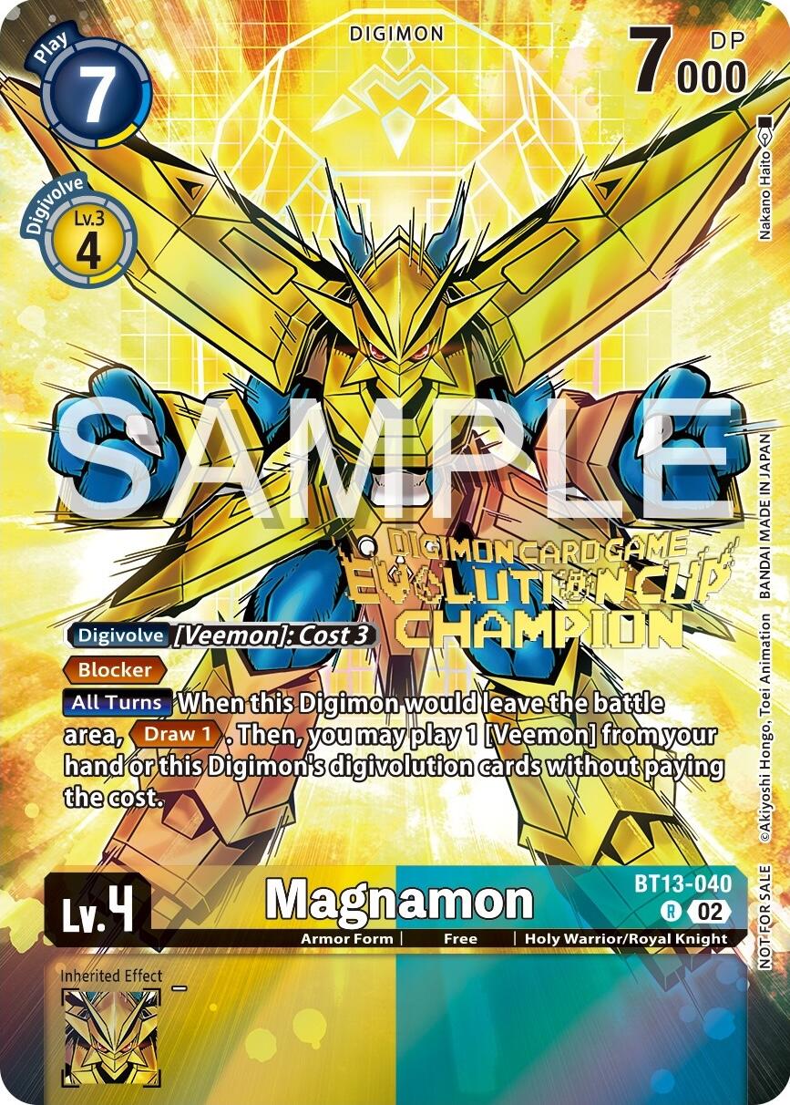 Magnamon [BT13-040] (2024 Evolution Cup Champion) [Versus Royal Knights Booster Promos] | Event Horizon Hobbies CA