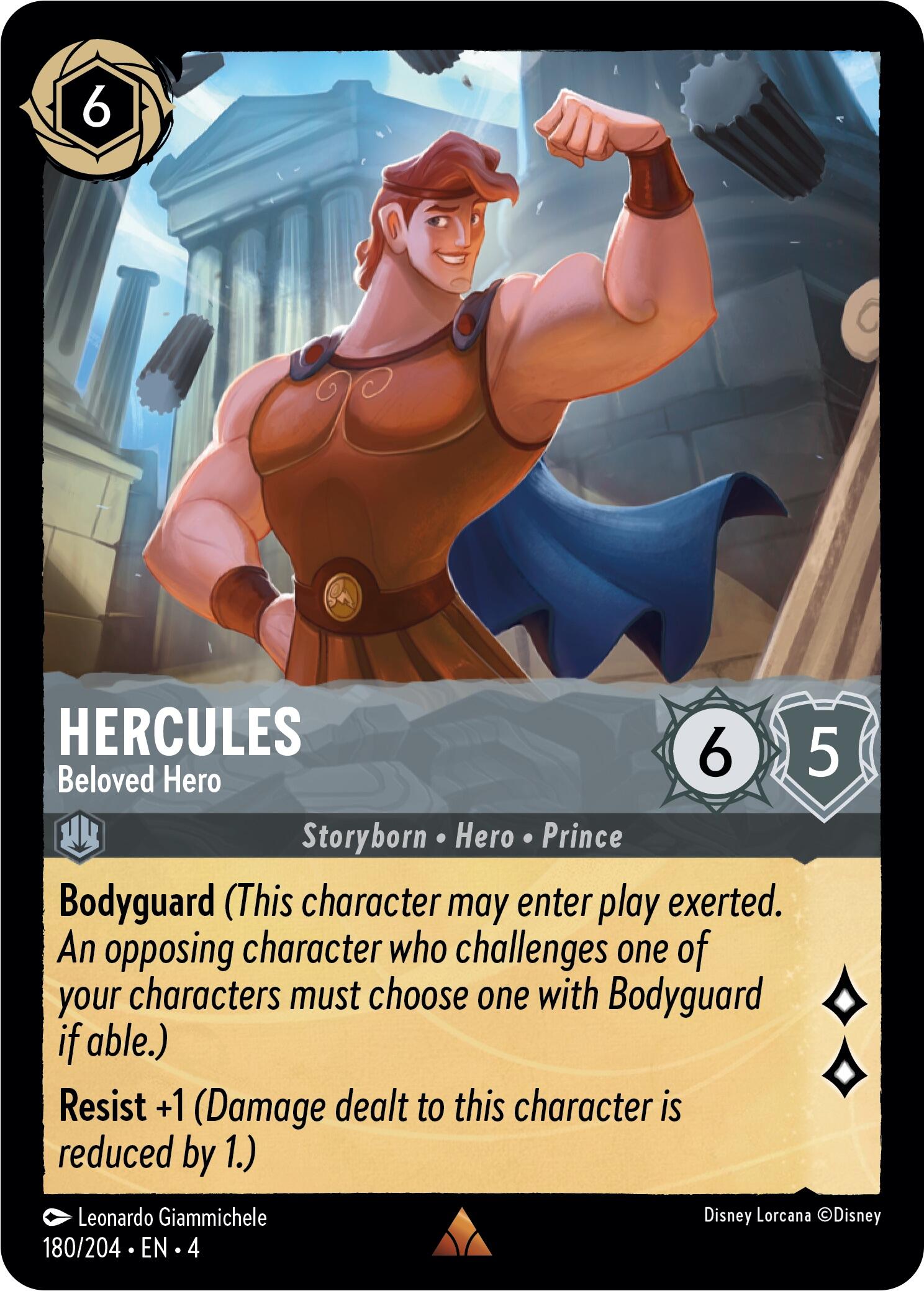 Hercules - Beloved Hero (180/204) [Ursula's Return] | Event Horizon Hobbies CA