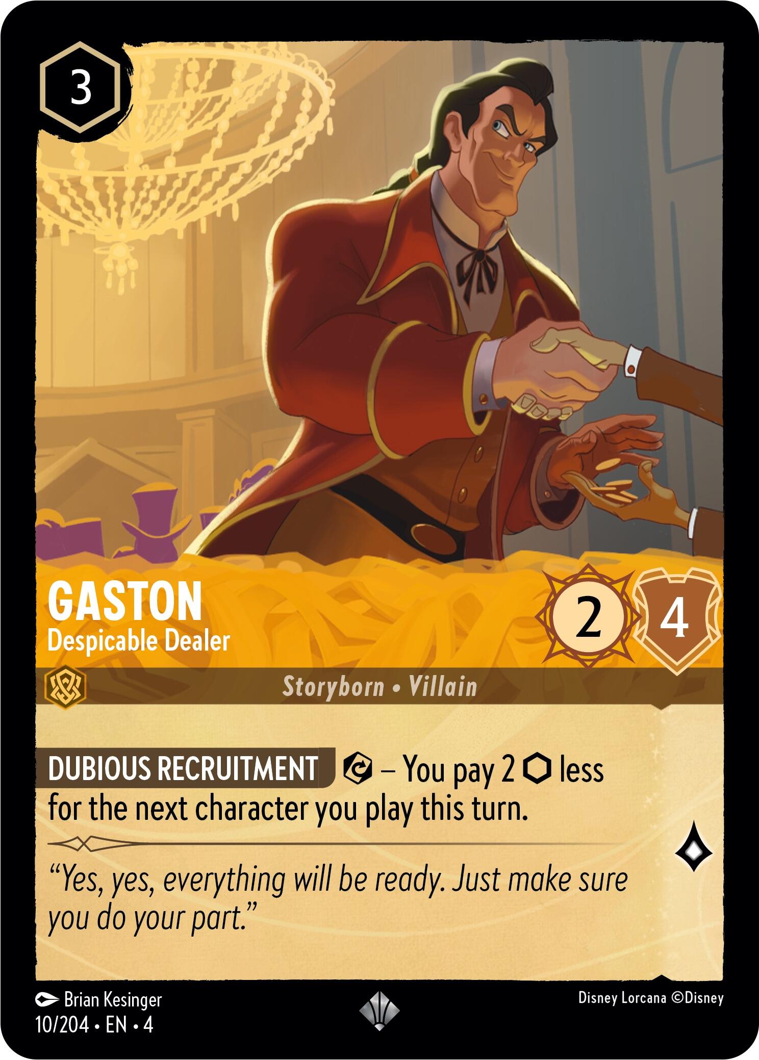 Gaston - Despicable Dealer (10/204) [Ursula's Return] | Event Horizon Hobbies CA