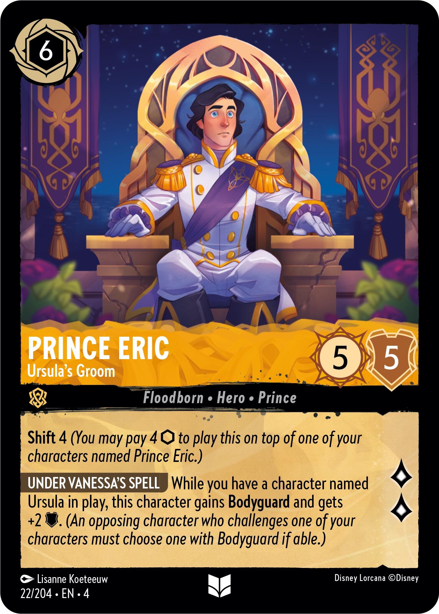 Prince Eric - Ursula's Groom (22/204) [Ursula's Return] | Event Horizon Hobbies CA