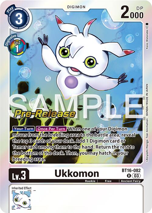 Ukkomon [BT16-082] [Beginning Observer Pre-Release Promos] | Event Horizon Hobbies CA