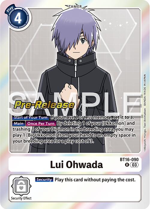 Lui Ohwada [BT16-090] [Beginning Observer Pre-Release Promos] | Event Horizon Hobbies CA