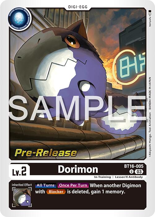 Dorimon [BT16-005] [Beginning Observer Pre-Release Promos] | Event Horizon Hobbies CA