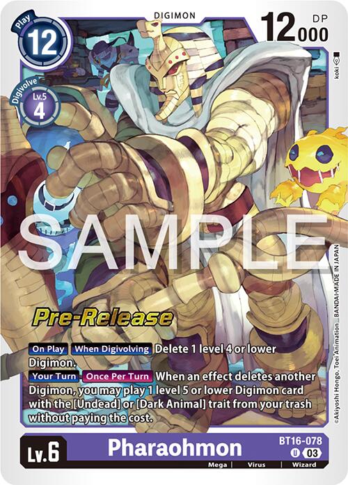 Pharaohmon [BT16-078] [Beginning Observer Pre-Release Promos] | Event Horizon Hobbies CA