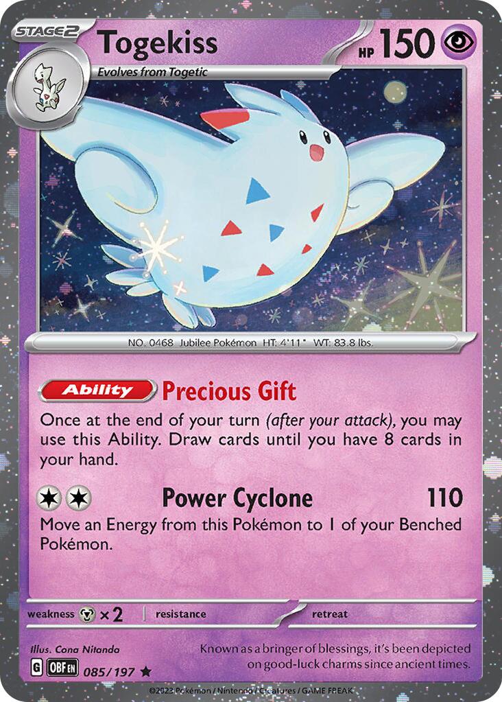 Togekiss (085/197) (Cosmos Holo) [Scarlet & Violet: Obsidian Flames] | Event Horizon Hobbies CA