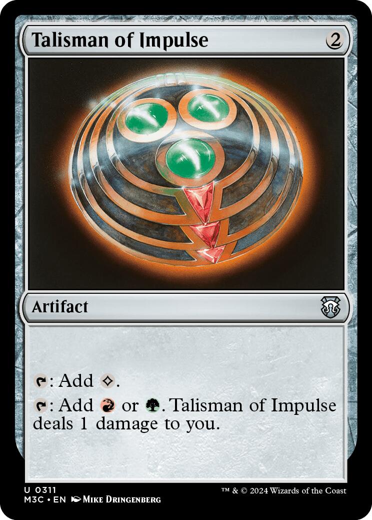 Talisman of Impulse [Modern Horizons 3 Commander] | Event Horizon Hobbies CA