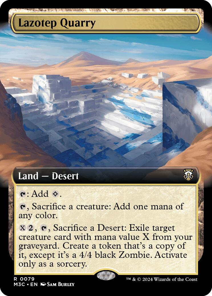 Lazotep Quarry (Extended Art) (Ripple Foil) [Modern Horizons 3 Commander] | Event Horizon Hobbies CA