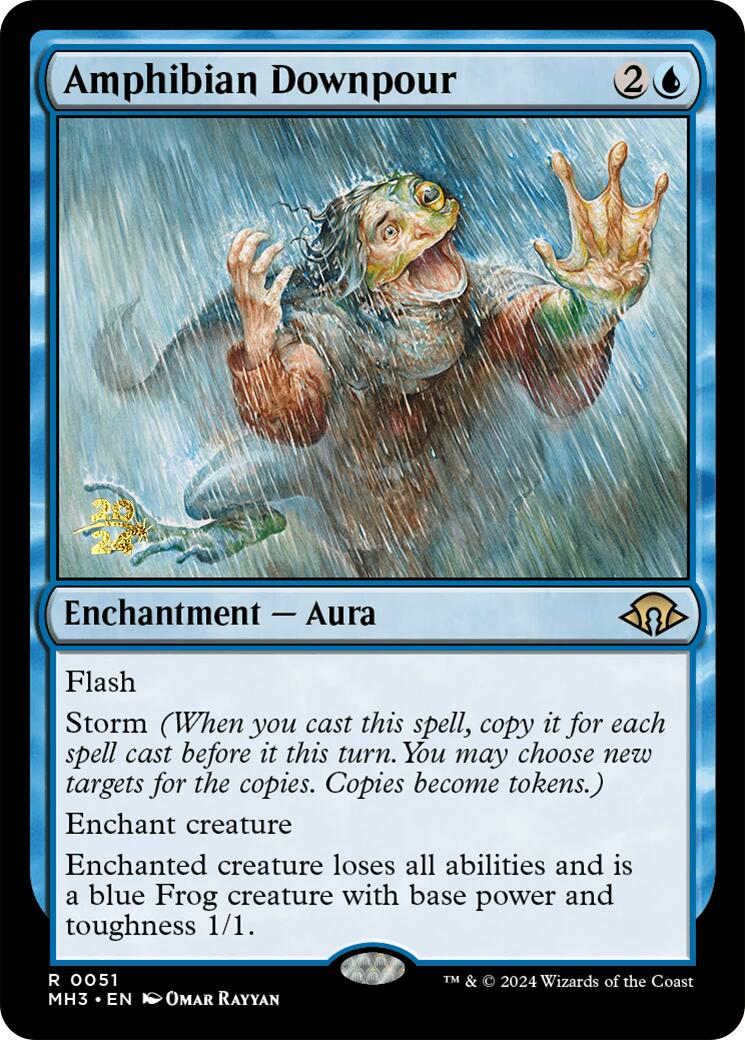 Amphibian Downpour [Modern Horizons 3 Prerelease Promos] | Event Horizon Hobbies CA