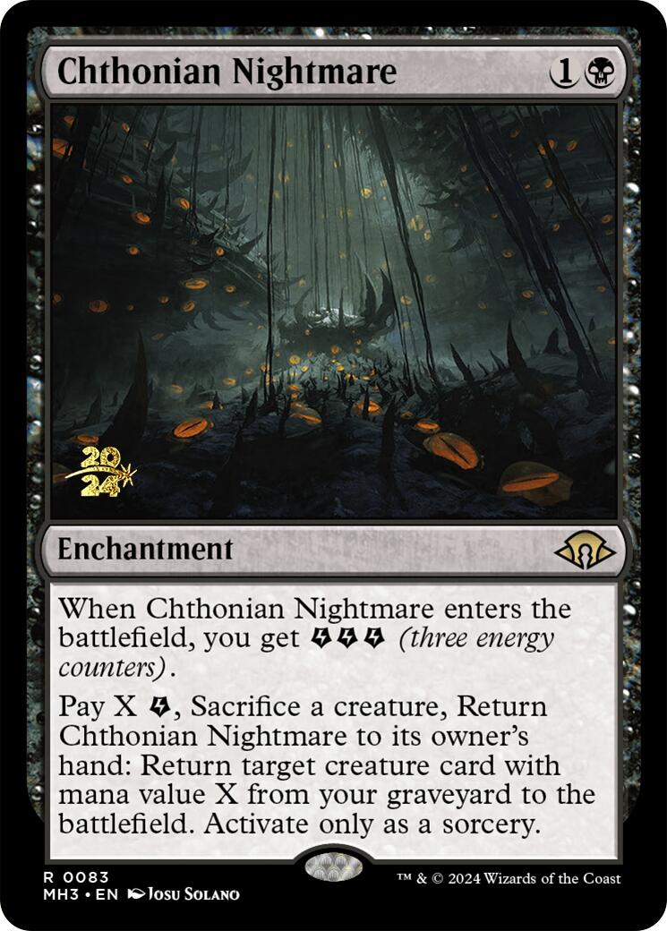 Chthonian Nightmare [Modern Horizons 3 Prerelease Promos] | Event Horizon Hobbies CA