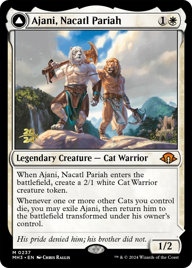 Ajani, Nacatl Pariah [Modern Horizons 3 Prerelease Promos] | Event Horizon Hobbies CA