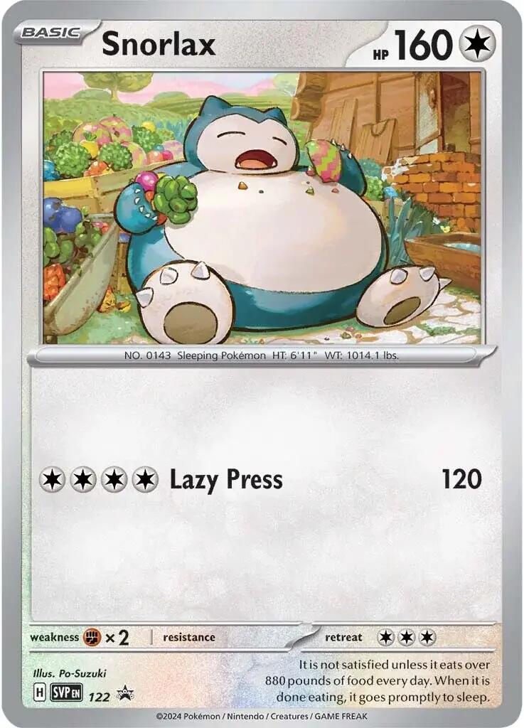 Snorlax (122) [Scarlet & Violet: Black Star Promos] | Event Horizon Hobbies CA