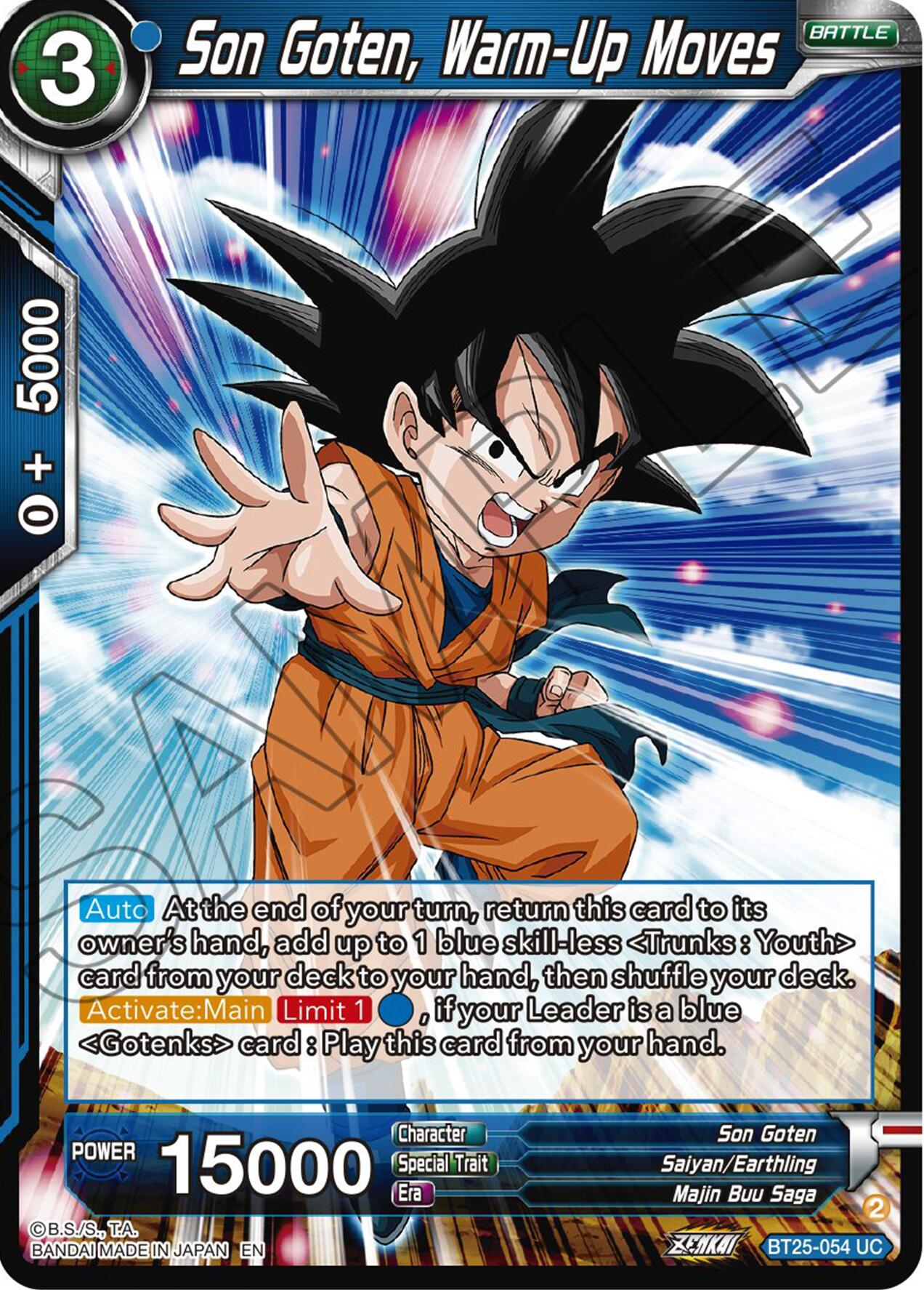 Son Goten, Warm-Up Moves (BT25-054) [Legend of the Dragon Balls] | Event Horizon Hobbies CA