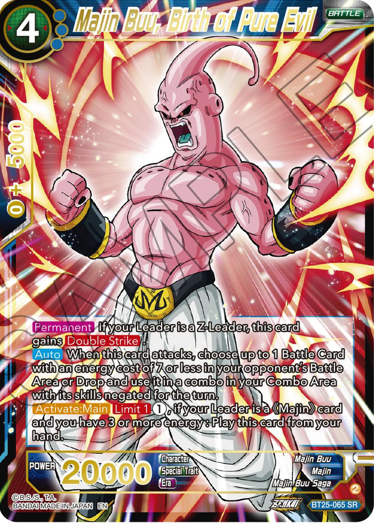 Majin Buu, Birth of Pure Evil (BT25-065) [Legend of the Dragon Balls] | Event Horizon Hobbies CA