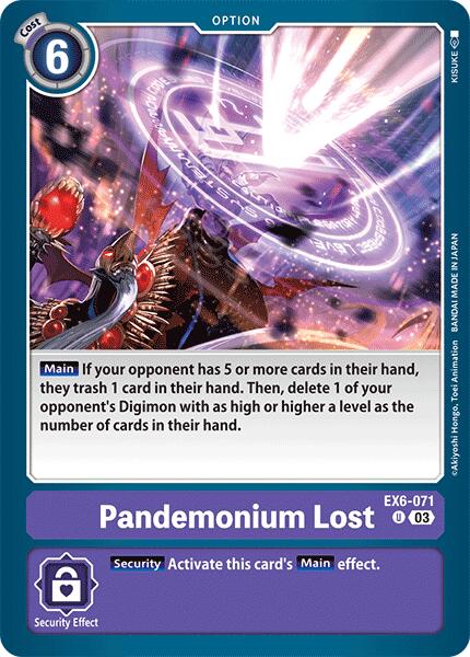 Pandemonium Lost [EX6-071] [Infernal Ascension] | Event Horizon Hobbies CA