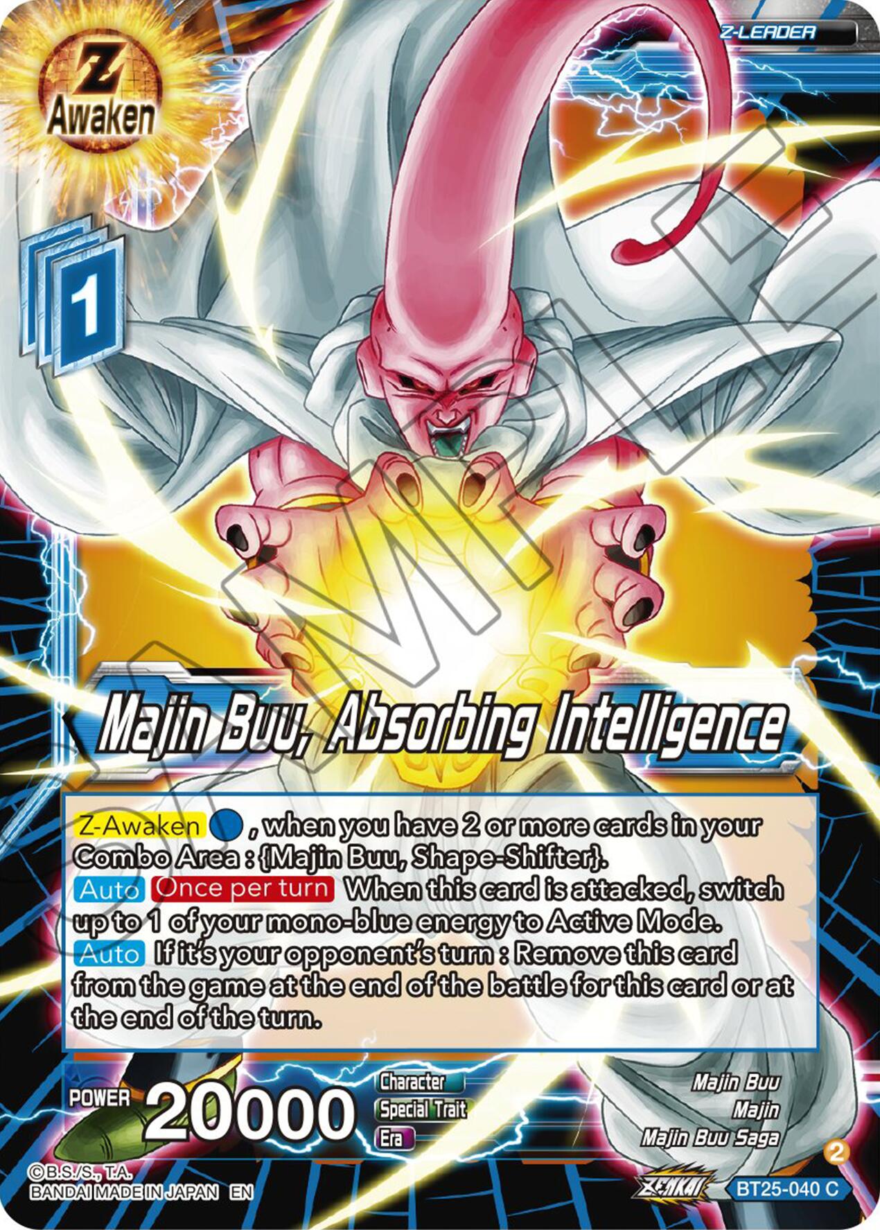 Majin Buu, Absorbing Intelligence (BT25-040) [Legend of the Dragon Balls] | Event Horizon Hobbies CA