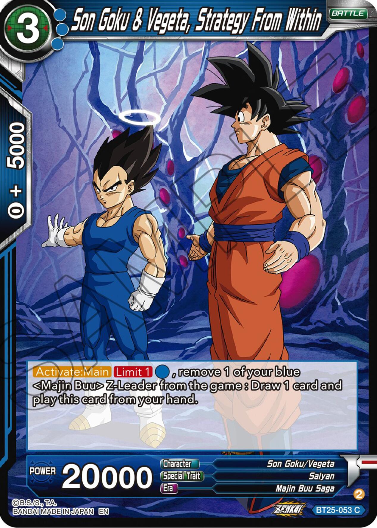 Son Goku & Vegeta, Strategy From Within (BT25-053) [Legend of the Dragon Balls] | Event Horizon Hobbies CA