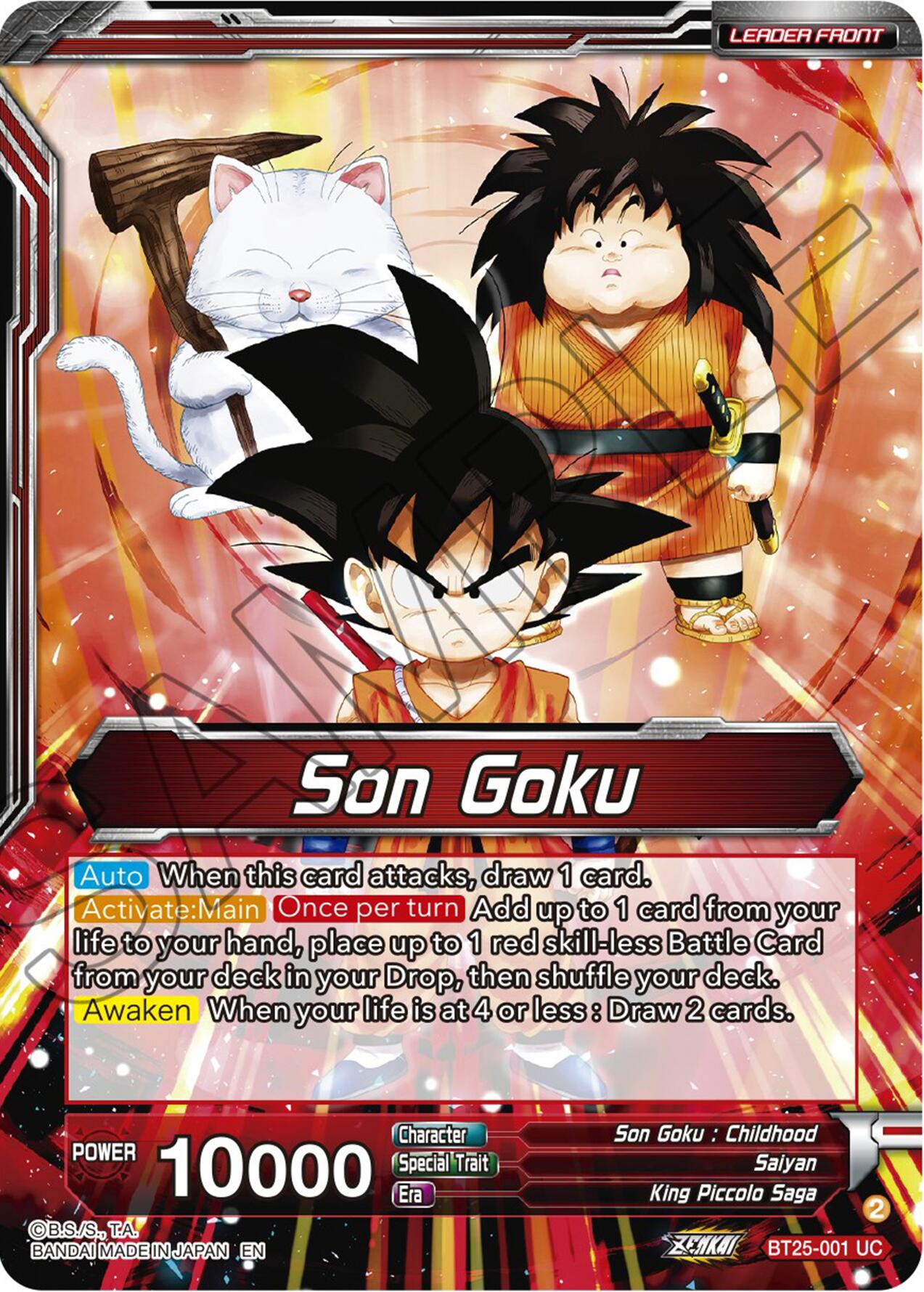 Son Goku // Son Goku, Face-Off With the Great Demon King (BT25-001) [Legend of the Dragon Balls] | Event Horizon Hobbies CA