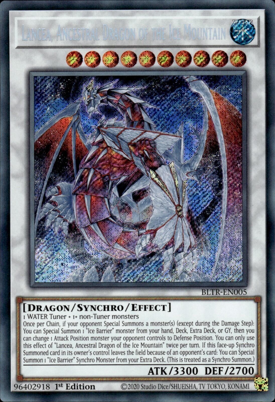 Lancea, Ancestral Dragon of the Ice Mountain [BLTR-EN005] Secret Rare | Event Horizon Hobbies CA