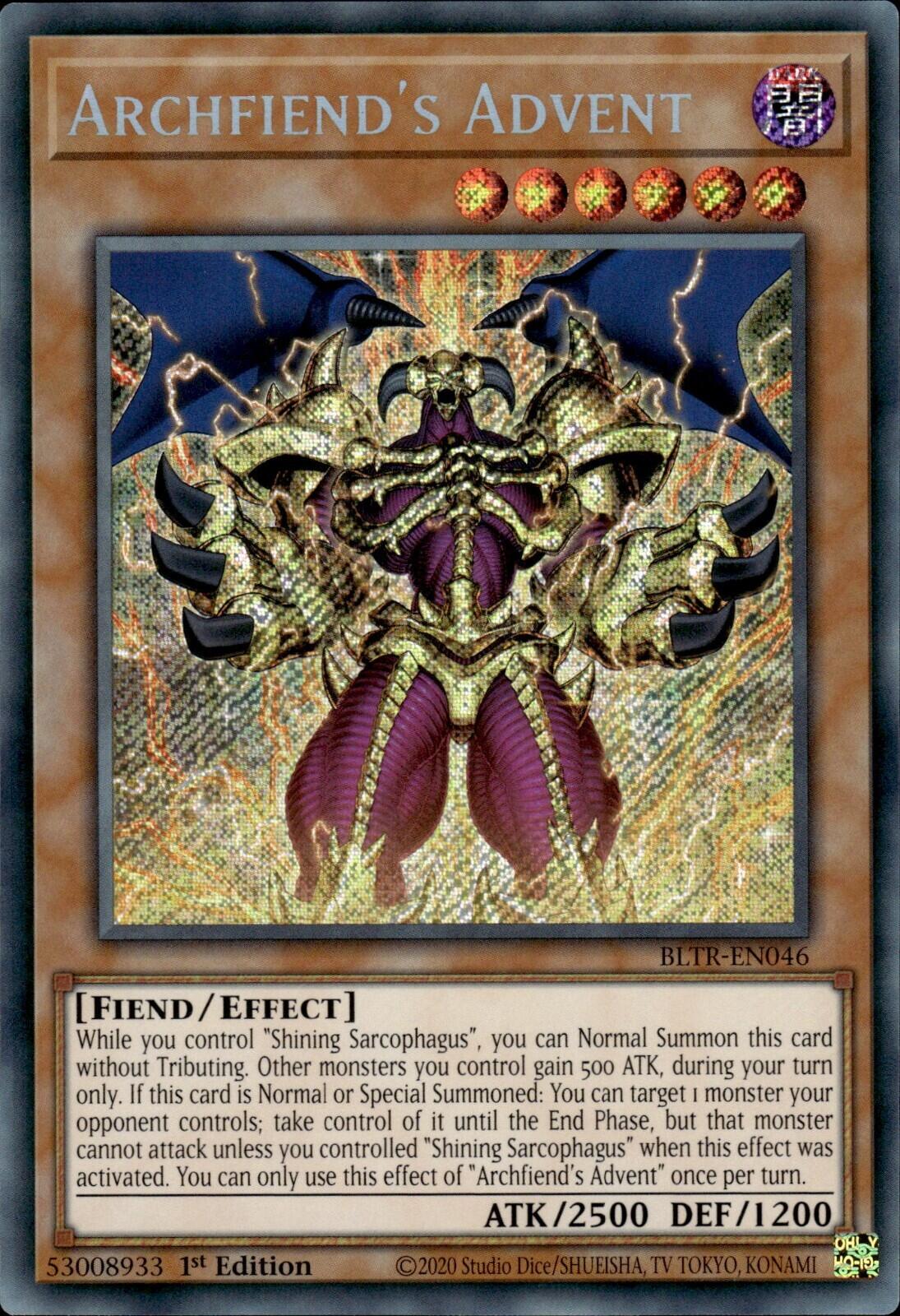 Archfiend's Advent [BLTR-EN046] Secret Rare | Event Horizon Hobbies CA