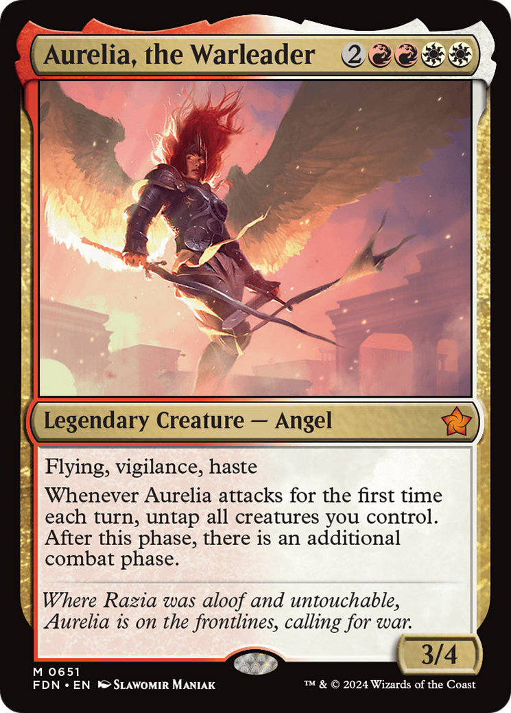 Aurelia, the Warleader [Foundations] | Event Horizon Hobbies CA