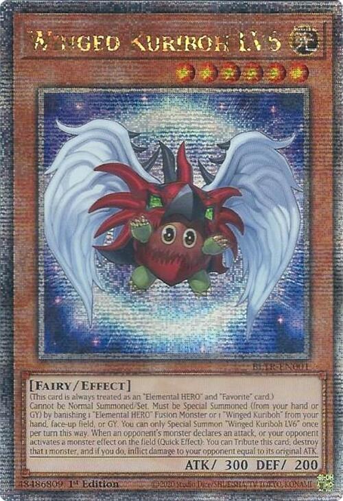 Winged Kuriboh LV6 (Quarter Century Secret Rare) [BLTR-EN001] Quarter Century Secret Rare | Event Horizon Hobbies CA