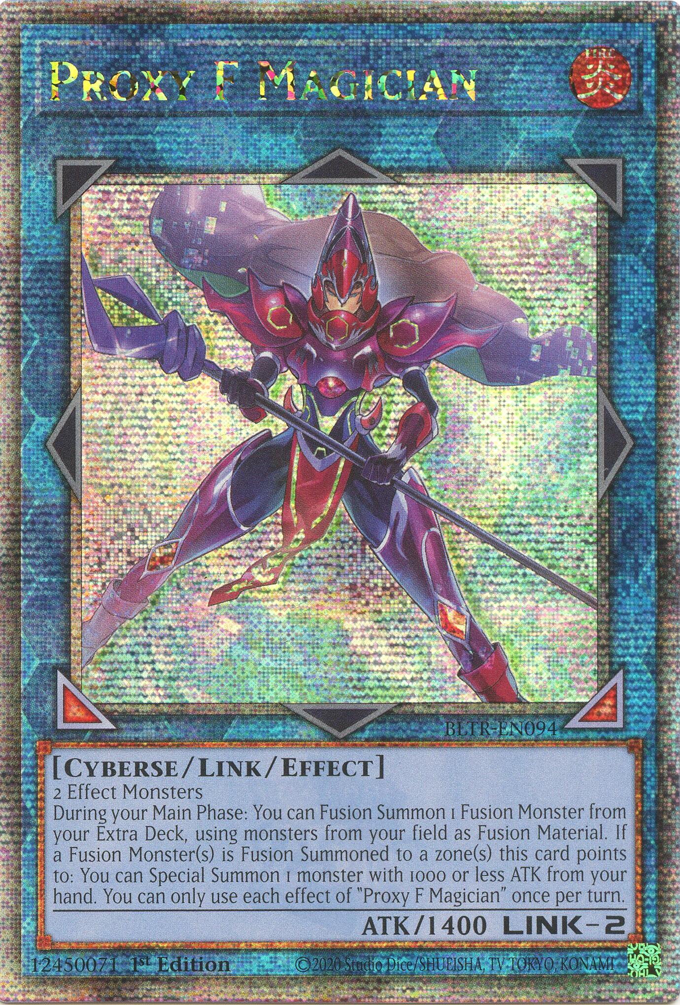 Proxy F Magician (Quarter Century Secret Rare) [BLTR-EN094] Quarter Century Secret Rare | Event Horizon Hobbies CA