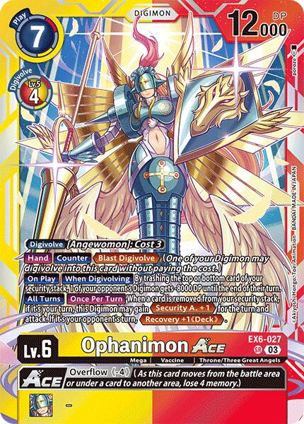 Ophanimon ACE [EX6-027] [Infernal Ascension] | Event Horizon Hobbies CA