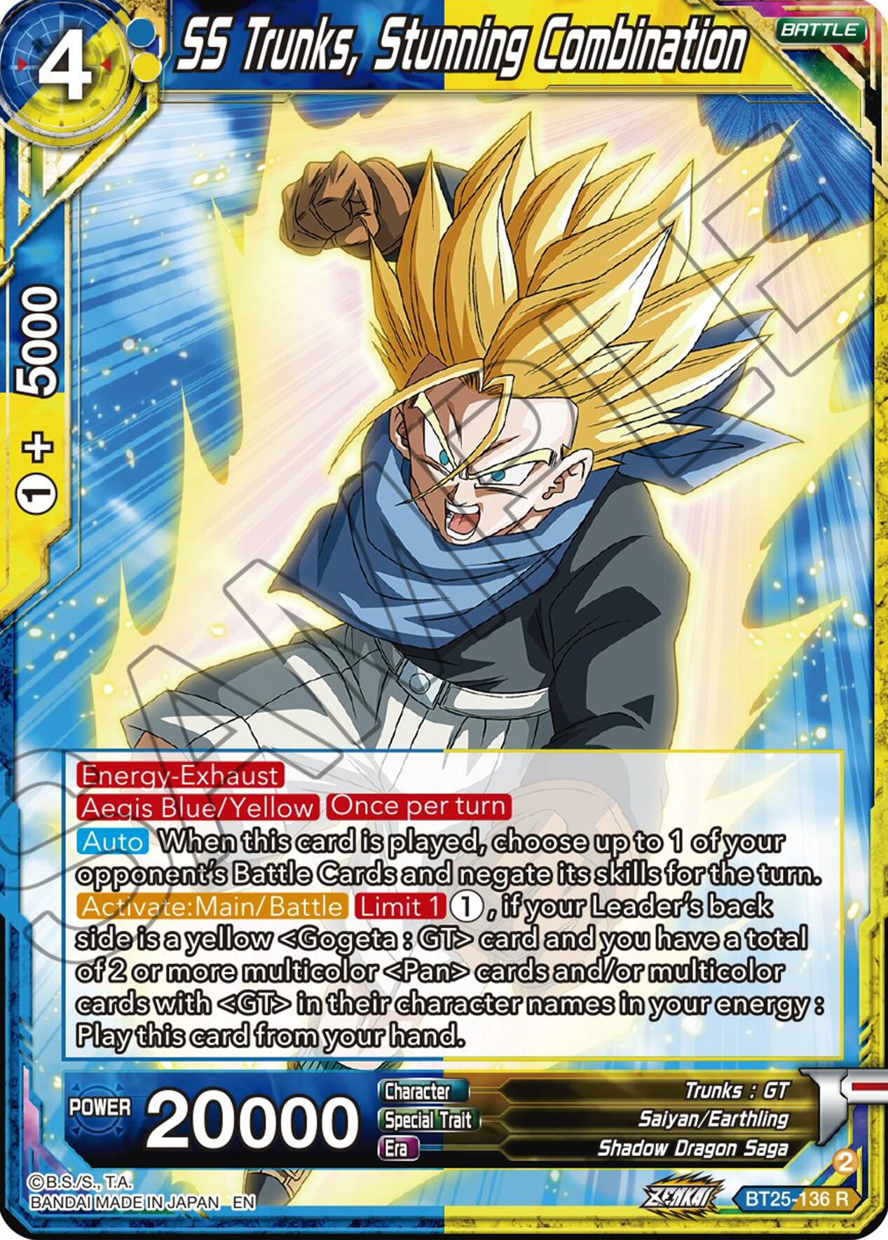 SS Trunks, Stunning Combination (BT25-136) [Legend of the Dragon Balls] | Event Horizon Hobbies CA