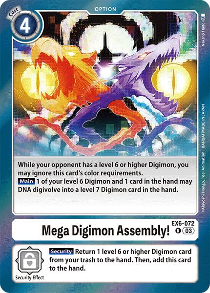 Mega Digimon Assembly! [EX6-072] [Infernal Ascension] | Event Horizon Hobbies CA