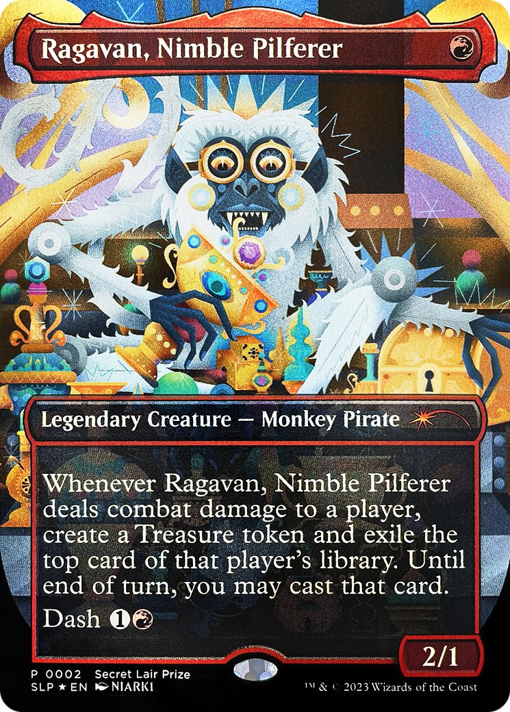 Ragavan, Nimble Pilferer (Borderless) [Secret Lair Showdown] | Event Horizon Hobbies CA