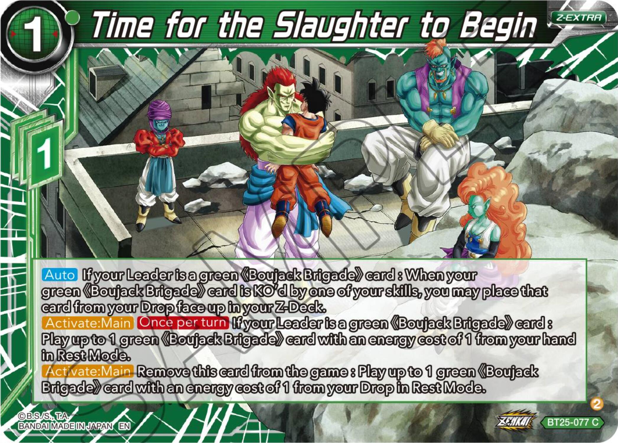 Time for the Slaughter to Begin (BT25-077) [Legend of the Dragon Balls] | Event Horizon Hobbies CA