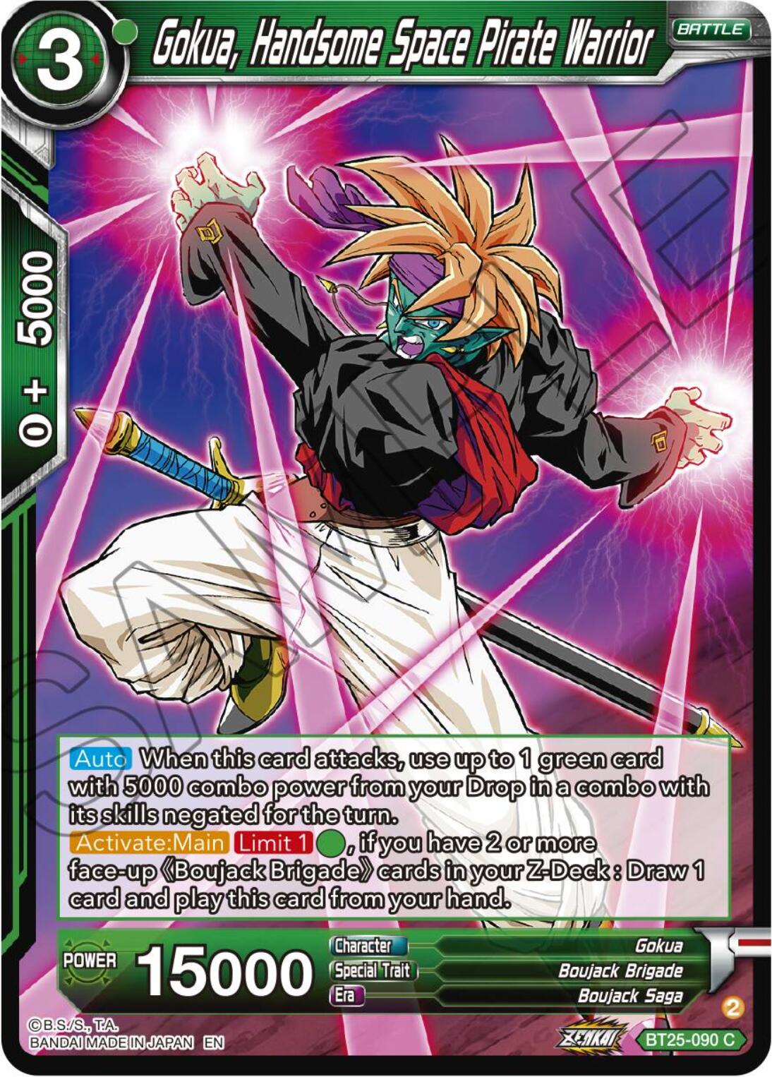 Gokua, Handsome Space Pirate Warrior (BT25-090) [Legend of the Dragon Balls] | Event Horizon Hobbies CA