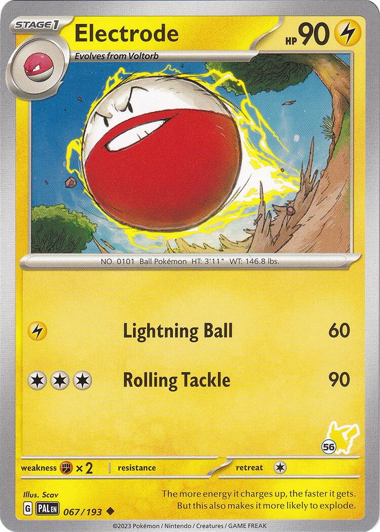 Electrode (067/193) (Pikachu Stamp #56) [Battle Academy 2024] | Event Horizon Hobbies CA