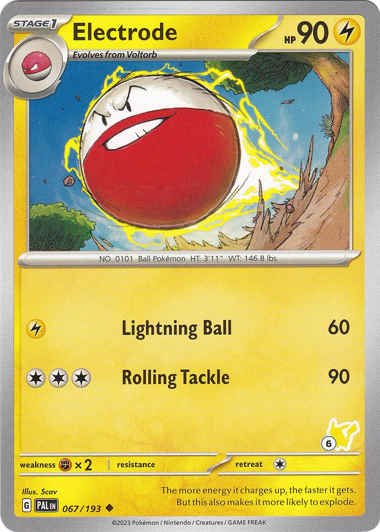 Electrode (067/193) (Pikachu Stamp #6) [Battle Academy 2024] | Event Horizon Hobbies CA