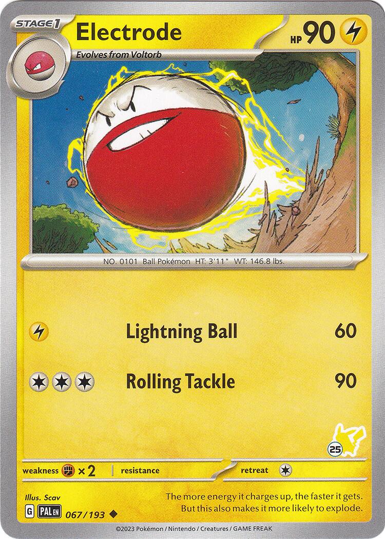 Electrode (067/193) (Pikachu Stamp #25) [Battle Academy 2024] | Event Horizon Hobbies CA