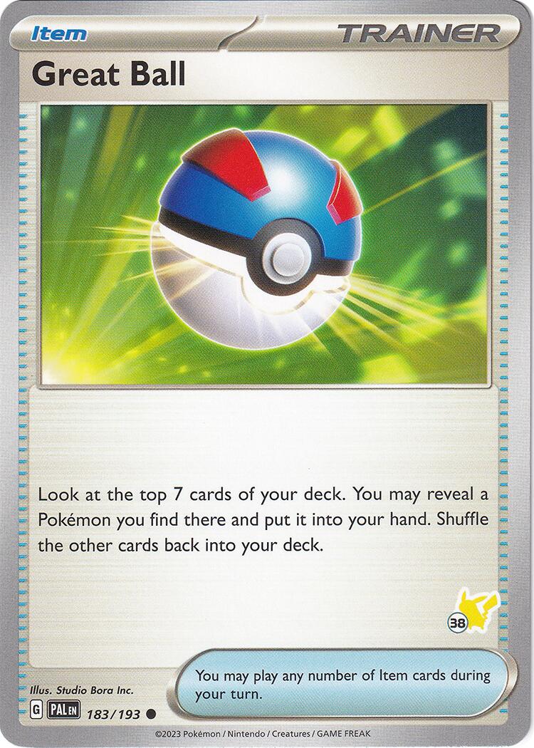 Great Ball (183/193) (Pikachu Stamp #38) [Battle Academy 2024] | Event Horizon Hobbies CA