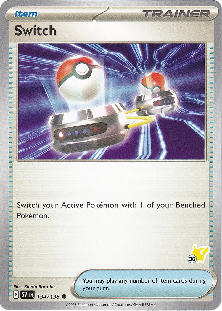 Switch (194/198) (Pikachu Stamp #36) [Battle Academy 2024] | Event Horizon Hobbies CA