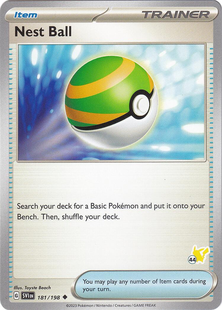 Nest Ball (181/198) (Pikachu Stamp #44) [Battle Academy 2024] | Event Horizon Hobbies CA