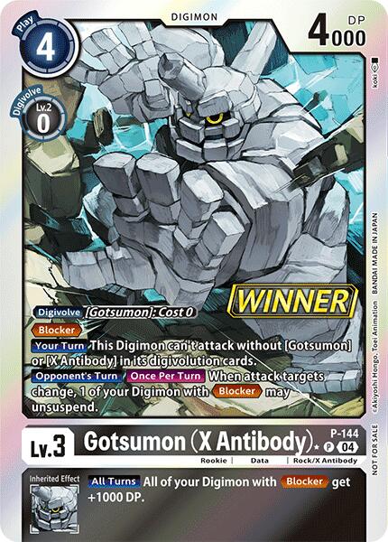 Gotsumon (X Antibody) [P-144] (Store Tournament 2024 Jul. – Sep. Winner Pack) [Promotional Cards] | Event Horizon Hobbies CA