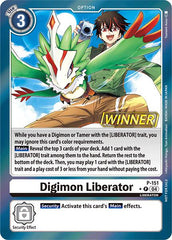 Digimon Liberator [P-151] (Store Tournament 2024 Jul. – Sep. Winner Pack) [Promotional Cards] | Event Horizon Hobbies CA