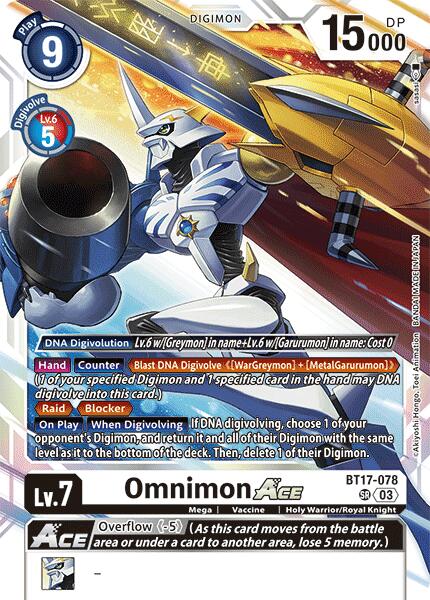 Omnimon ACE [BT17-078] [Secret Crisis] | Event Horizon Hobbies CA