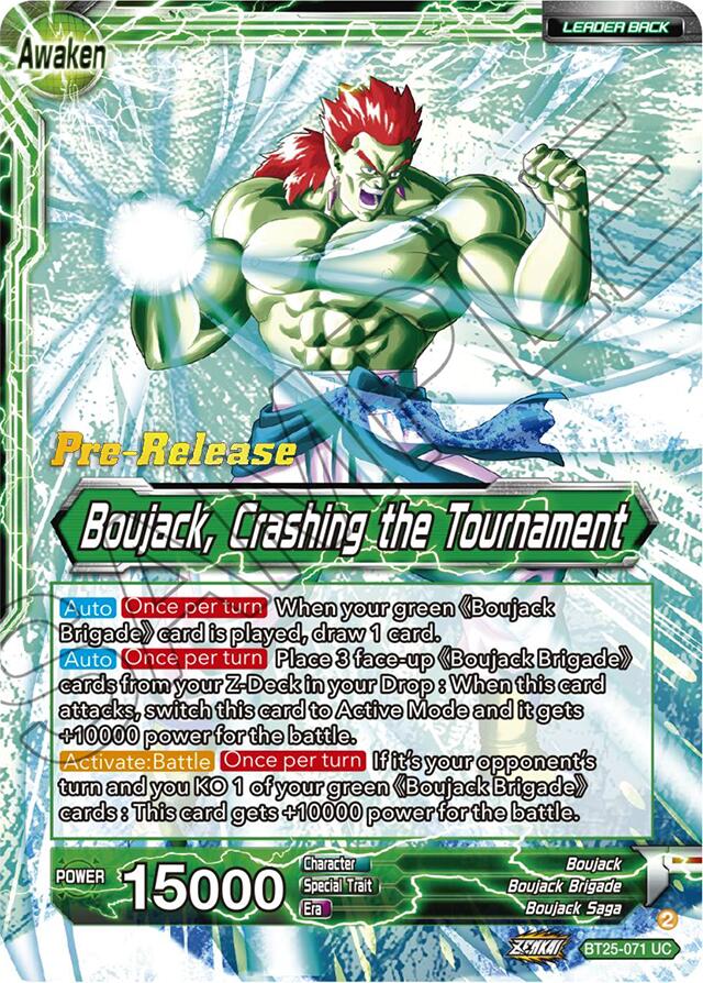 Boujack Brigade // Boujack, Crashing the Tournament (BT25-071) [Legend of the Dragon Balls Prerelease Promos] | Event Horizon Hobbies CA